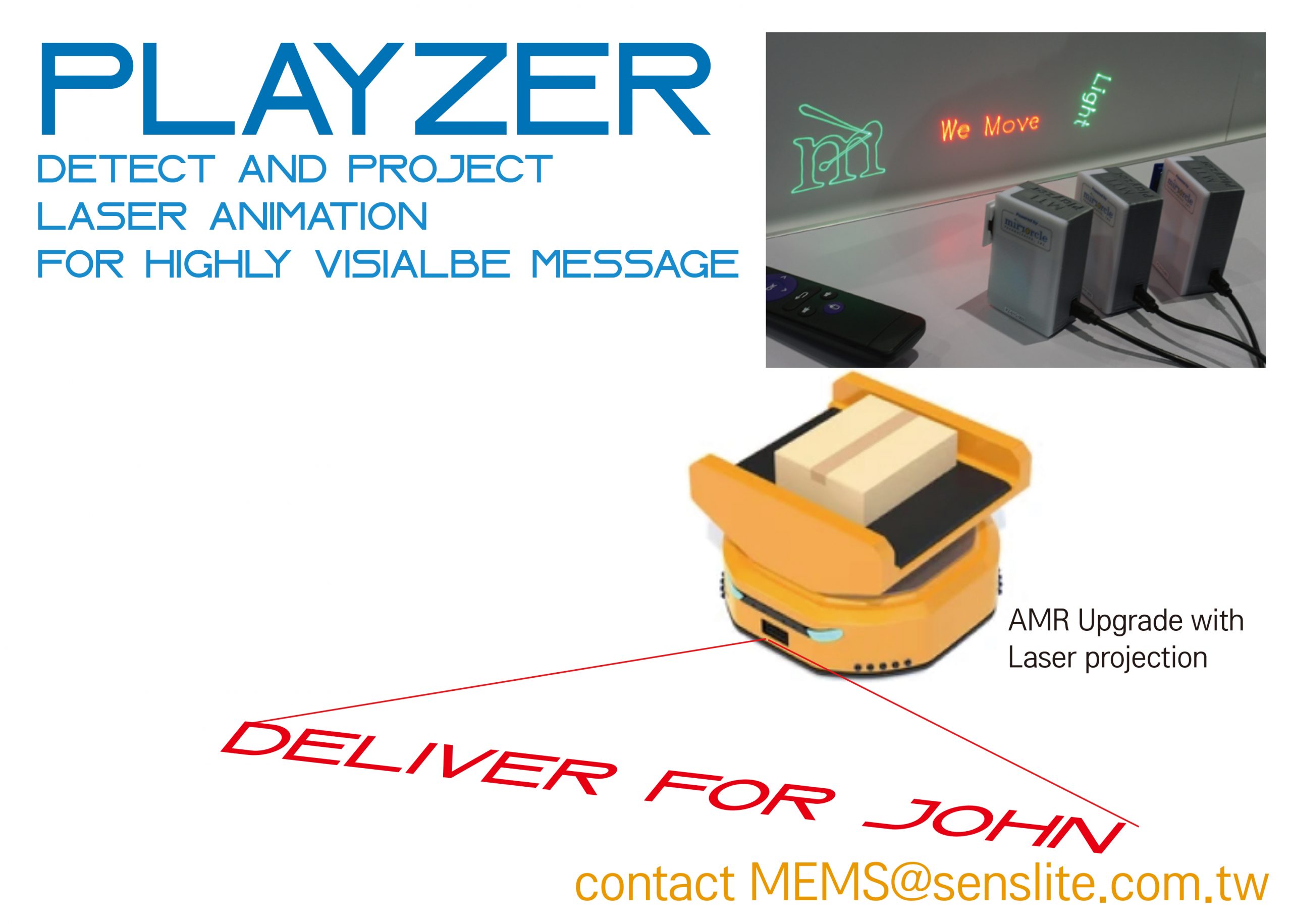 Playzer for AMR or AGV application